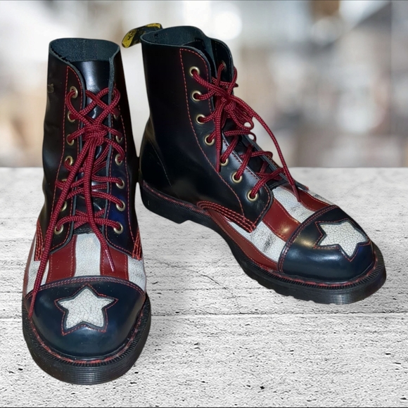 Shoes - Con-gress Limited Edition Dr Martens Boots Size 9 #0493 Of 1,460